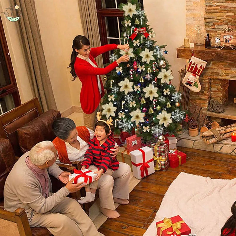 KIT NATAL FELIZ 02 – Árvore de Natal + 120 Enfeites de Decoração